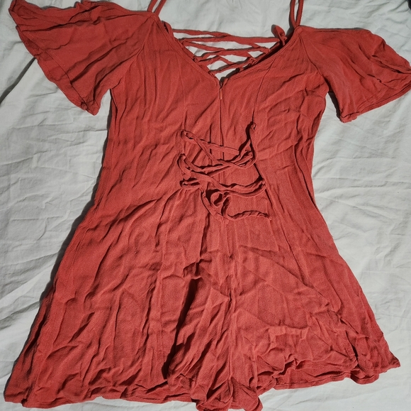 Orange Romper - Picture 3 of 3